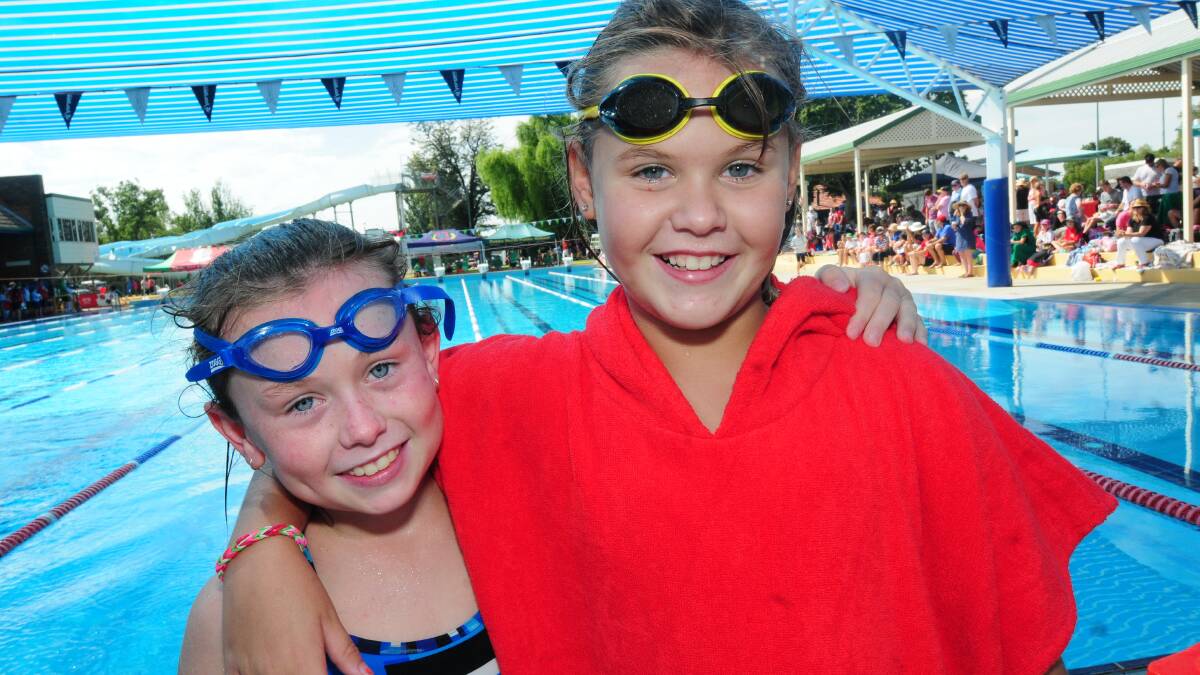 WESTERN REGION SWIMMING CARNIVAL: Haleigh McCarmey and Shanay Coupe