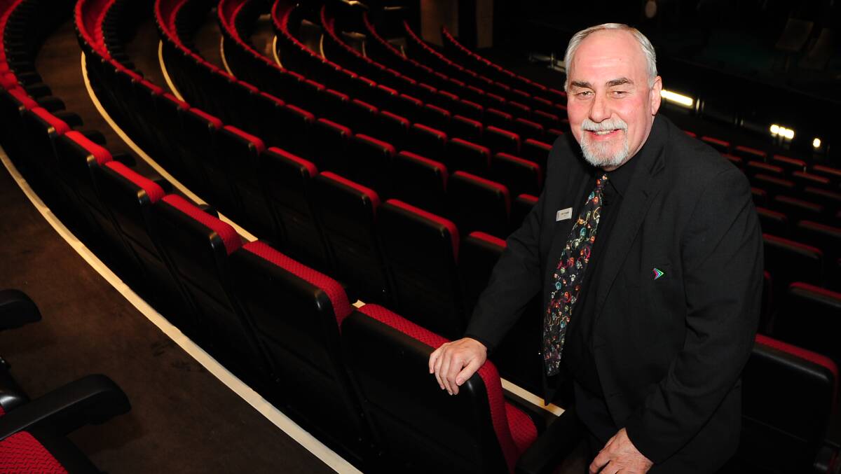 Dubbo Regional Theatre and Convention Centre manager Alan Youngson ahead of a "final and farewell concert" tomorrow night that will mark his retirement. Photo: BELINDA SOOLE