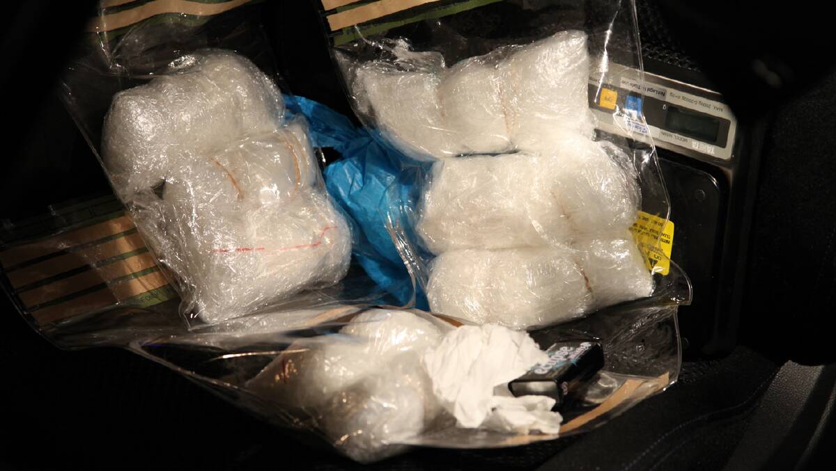 More than $1.2 million worth of ice seized by police in a raid. Photo NSW POLICE