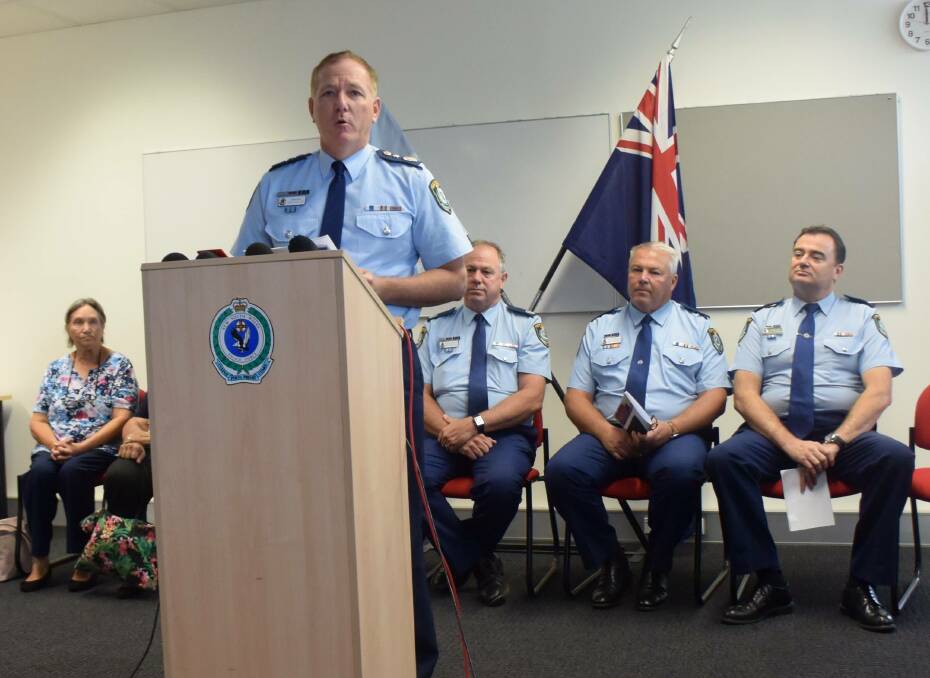 TAKING ACTION: NSW Police Commissioner Mick Fuller at Dubbo Police Station earlier in the year. The Commissioner said the BOCSAR results showed there was still work to be done in regional areas. Photo: JENNIFER HOAR