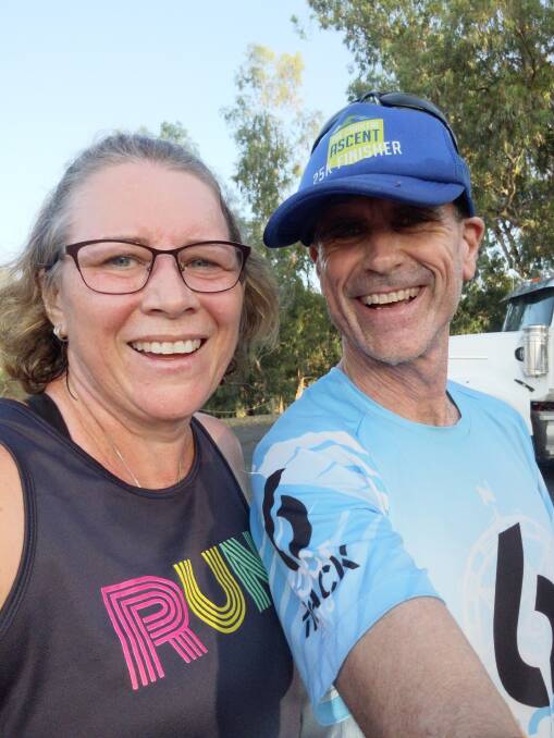 RAISING AWARENESS: Janet Robins, pictured with her husband John, will run eight kilometres this weekend for the Mother's Day Classic. Photo: CONTRIBUTED