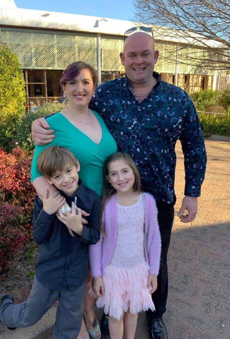 MAKING A DIFFERENCE: Mick Catelotti - pictured with his wife Nikki and children Joe and Lina - says he's had a positive response to his announcement. Photo: CONTRIBUTED