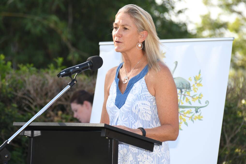 Dubbo’s Australia Day ambassador Debbie Watson at the Victoria Park celebrations. Photo: AMY McINTYRE