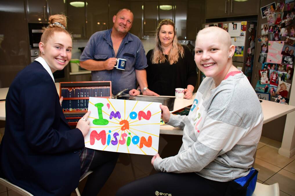 MAKING A DIFFERENCE: Maddi, John, Ange and Molly Croft are trying to pay it forward. And they want the Dubbo community to help. Photo: BELINDA SOOLE