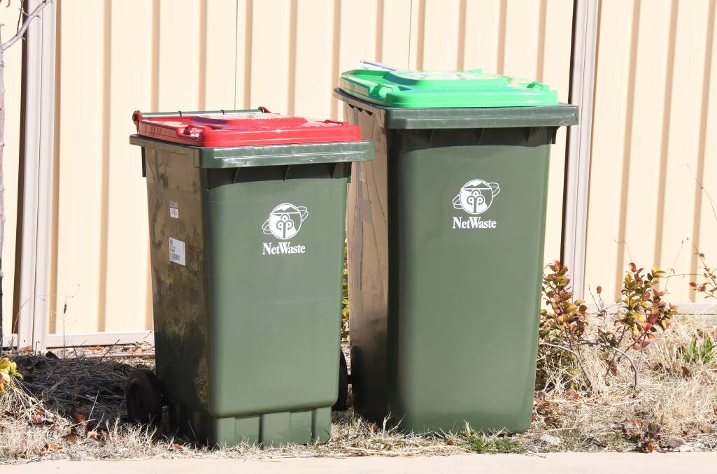 The general waste bins will be collected weekly. Photo: ORLANDER RUMING