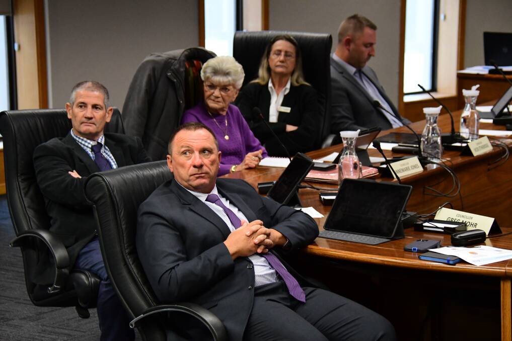 TENSIONS HIGH: Councillor Greg Mohr refused to apologise after calling another councillor a hypocrite. Photo: BELINDA SOOLE 