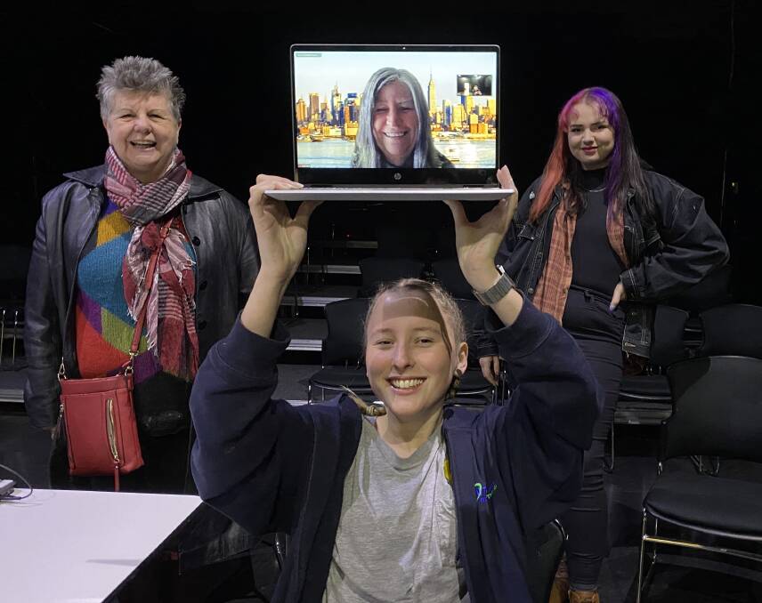 NEW SKILLS: Lorna Mitchell with Val Clark, Donna Spillane and Kirra Hampson were all part of the Black Box Creative challenge. Photo: CONTRIBUTED