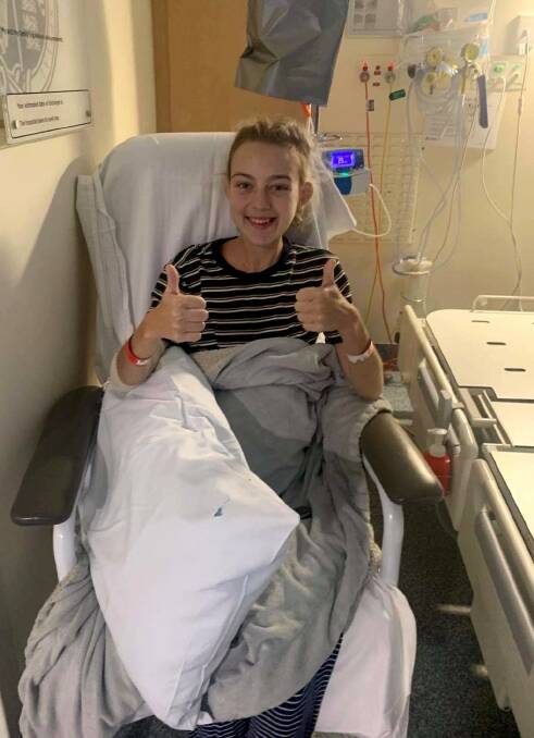 ROAD TO RECOVERY: Paige Simpson is thankful for community support as she battles a chronic health condition. Photo: CONTRIBUTED