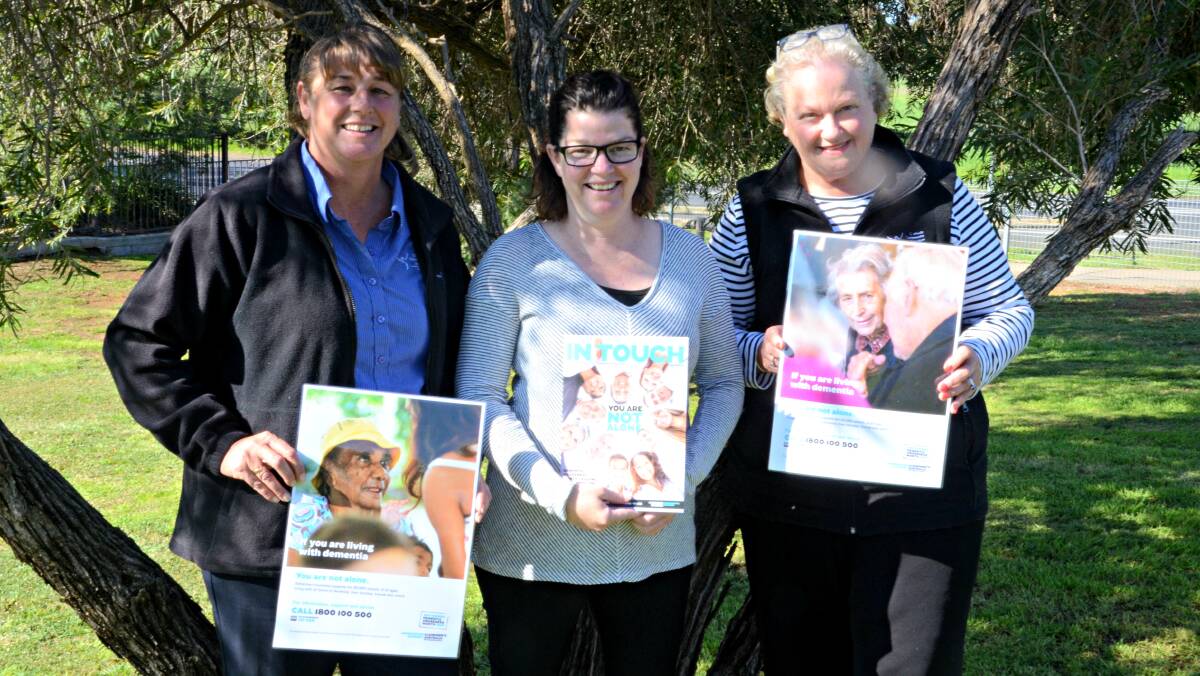 PROVIDING SUPPORT: Dee Gavin, Jenny Roberts and Kath Readford work in Dubbo and beyond to help those with dementia and their carers access the services and support they need. Photo: ORLANDER RUMING