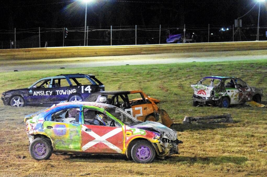 SMASH 'EM: A demolition derby, like this one at Lithgow Show previously will entertain crawds at Dubbo. Photo: LES TAYLOR