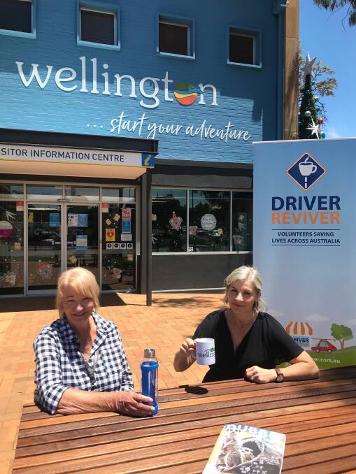 TAKE A BREAK: Kerrie Meek and Jane Sullivan from Wellington Visitor Information Services. Picture: CONTRIBUTED