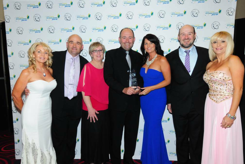 Carol and Bill Stevenson with Jill Campbell and Robert, Wendy, John and Kelly Stevenson at the 2013 Rhino Awards.