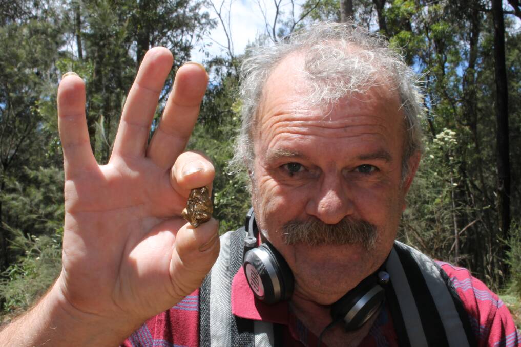 HUNTING FOR GOLD: NSW and ACT Prospectors and Fossickers Association member Doug Spindler. Photo: BEGA VALLEY NEWS