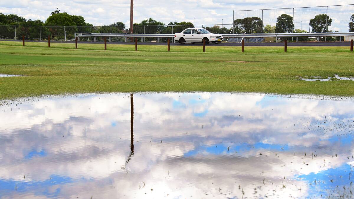 PUDDLES: Multiple days of rain, forecast by the Bureau of Meteorology, are expected to leave Dubbo's sporting fields quite wet. Picture: FILE