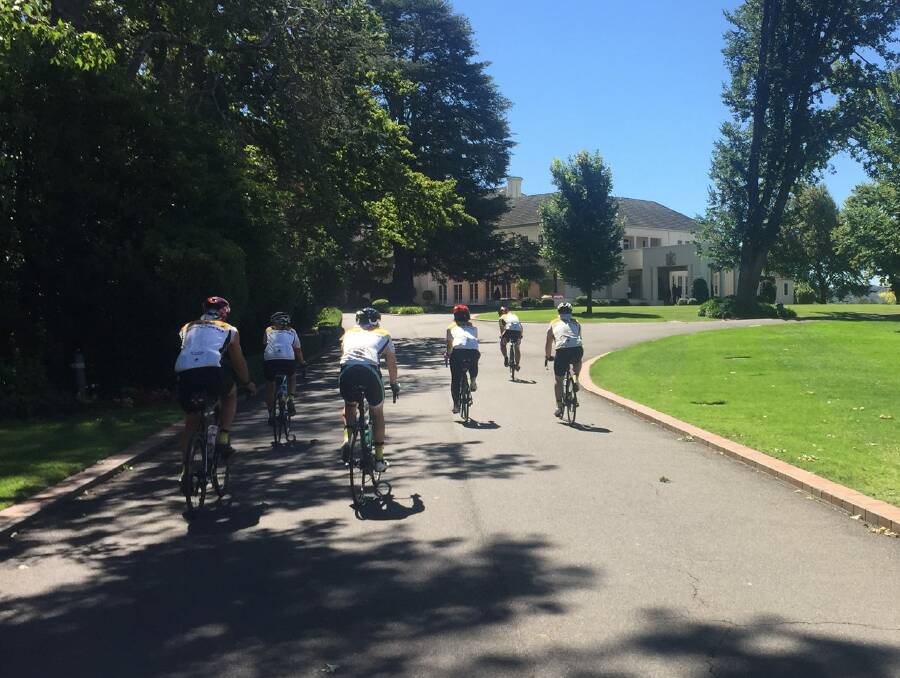 The riders were welcomed at Government House for an afternoon tea with Sir and Lady Cosgrove. Photo: ZOO2ZOO