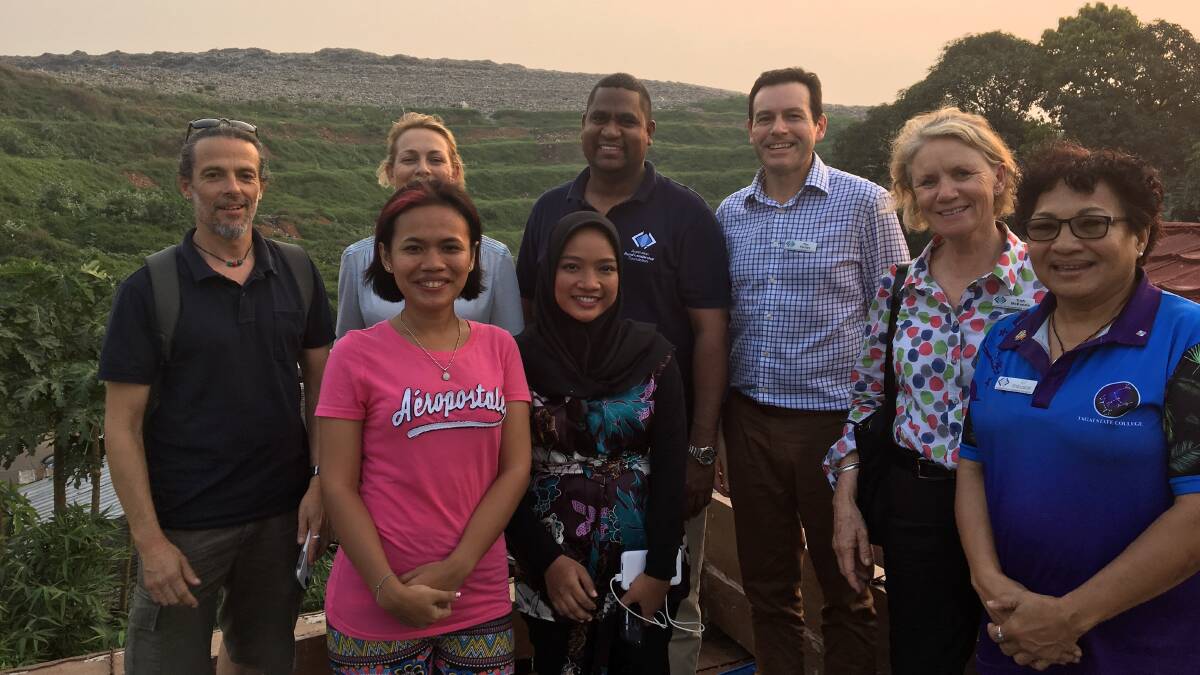 EXPERIENCE: Soil Conservation Service general manager, Tim Ferraro (third from right) and the Australian Rural Leadership Program team in Jakarta. Photo: CONTRIBUTED