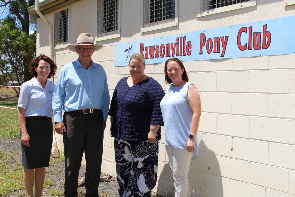 SUCCESS: Belinda Tink, Member for Parkes Mark Coulton, Leanne White and Amanda Zatta at Rawsonville Pony Club which will soon be upgraded. Photo: CONTRIBUTED