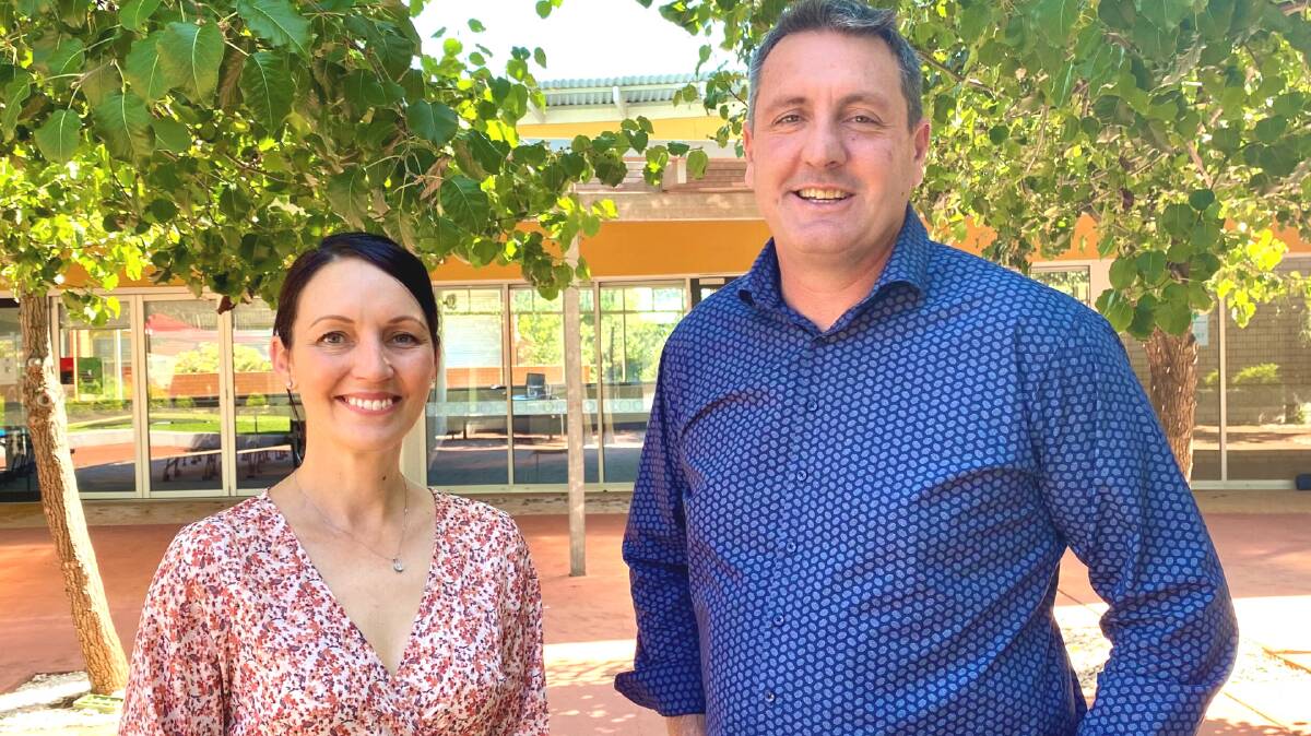FILLING GAPS: Charles Sturt school of education Libbey Murray - pictured with director external engagement James McKechnie - said the pathway would create high-quality teachers. Picture: CONTRIBUTED