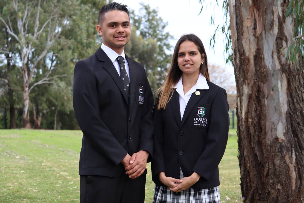 CULTURAL CAPTAINS: Jaren Barker and Janaya Rose are role models for other Aboriginal students at their school. Photo: CONTRIBUTED