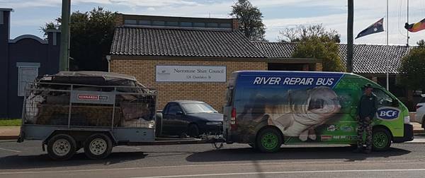 The River Repair Bus full of rubbish after a recent clean up. Photo: CONTRIBUTED