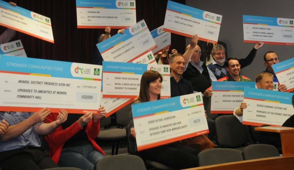 24 community groups from across the Dubbo Regional Council area were given a share in $300,000 in September. Photo: ORLANDER RUMING