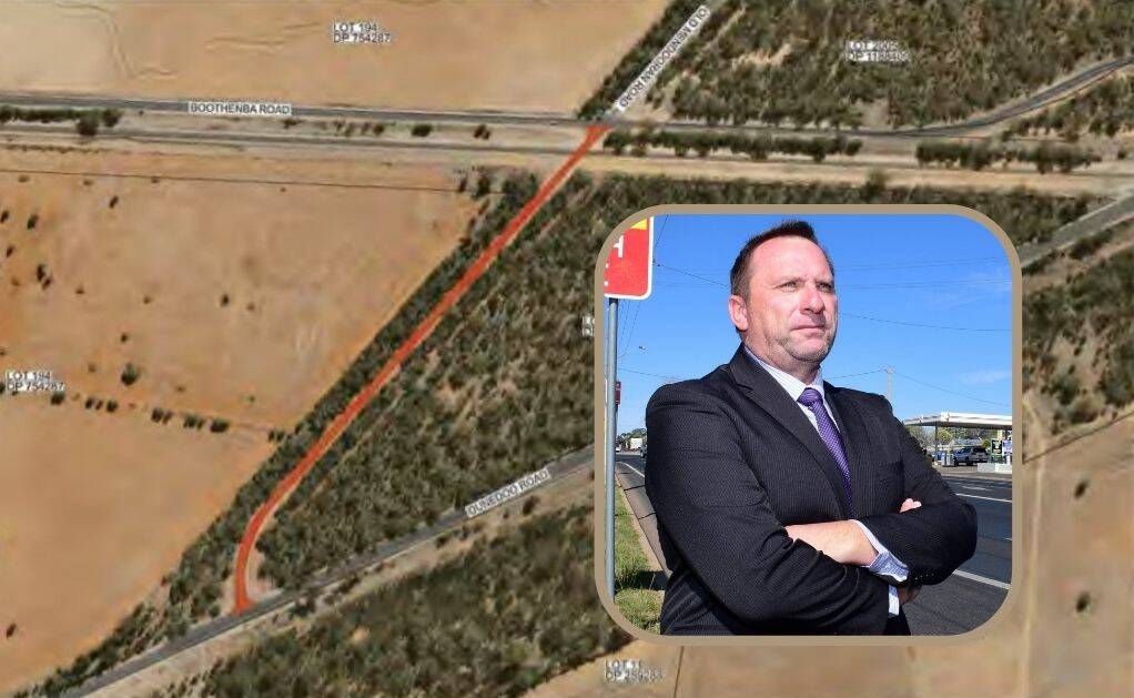 SAFETY FIRST: The highlighted section of Old Mendooran Road will be closed, with councillors like Greg Mohr happy to make the area safer. Photo: DUBBO REGIONAL COUNCIL
