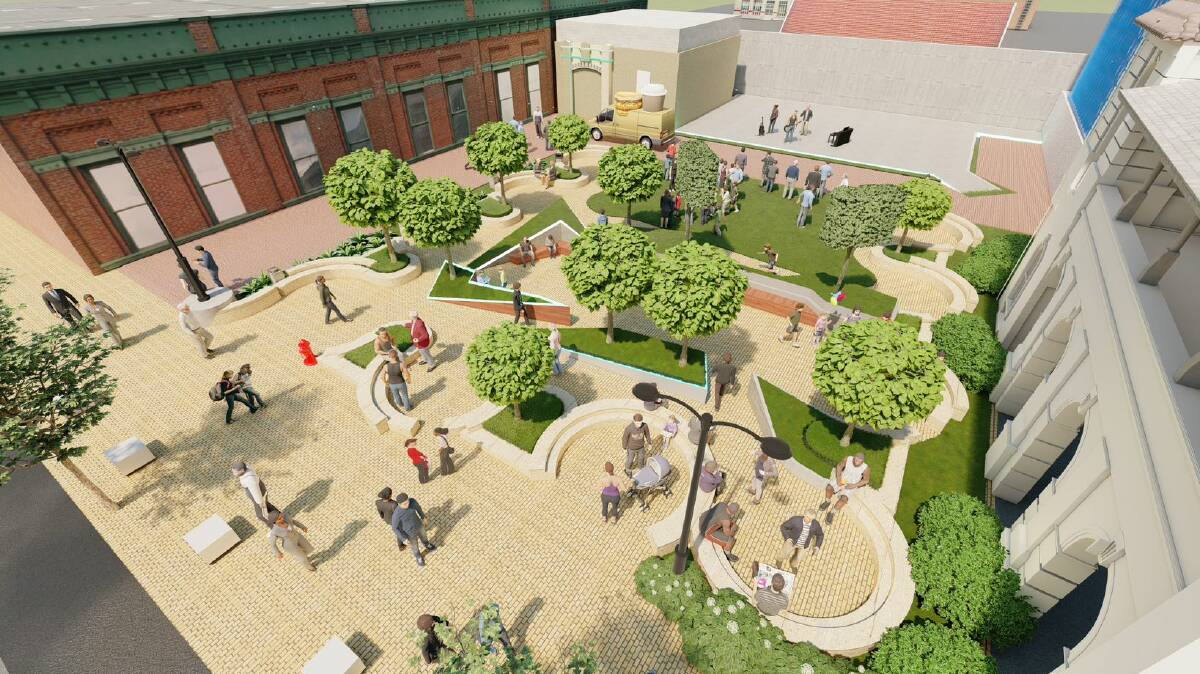 An artist's impression of the Old Dubbo Gaol Heritage Plaza. Picture supplied by Dubbo Regional Council.