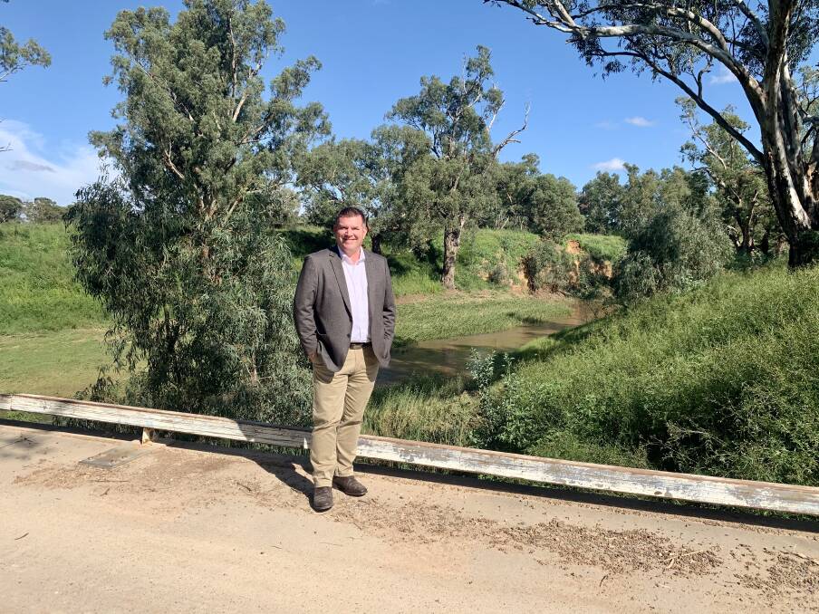SAFER ROUTE: Dubbo MP Dugald Sauders says the Terrabella bridge will improve freight connections. Photo: CONTRIBUTED