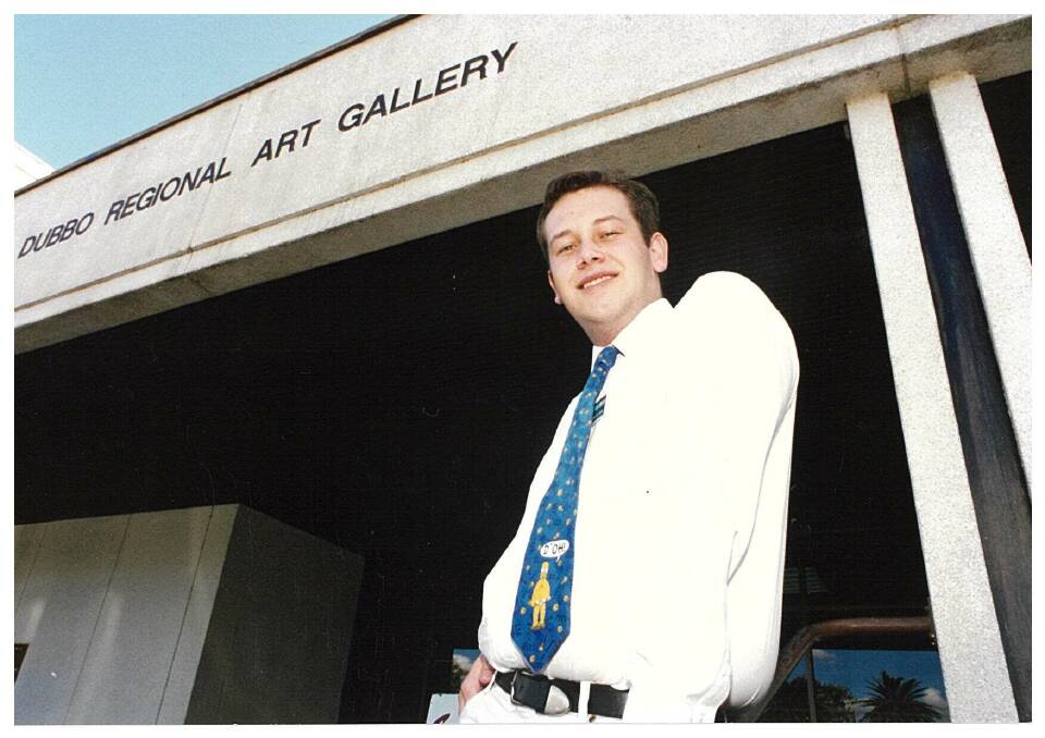 A young Ben Shields in his Simpsons tie. File photo