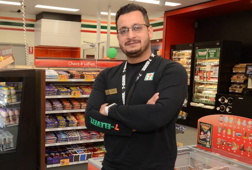 RUMOURS: Franchisee Rashid Walayat inside the 7-Eleven store in Orange. The store opened earlier in the year, but it's unknown if one will come to Dubbo. Photo: JUDE KEOGH