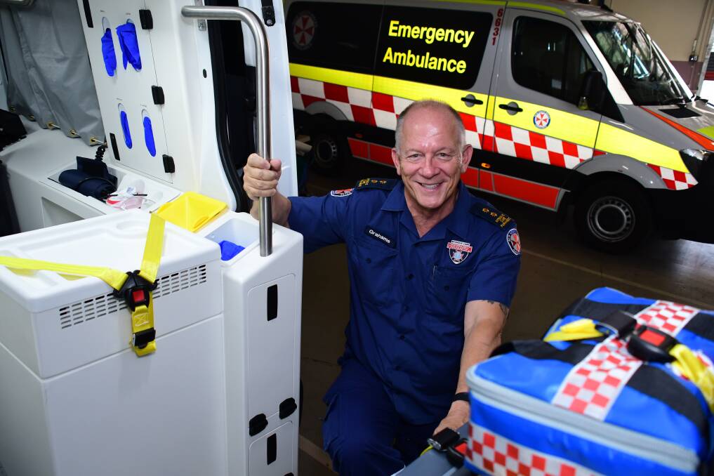 SAYING GOODBYE: After 40 years, intensive care paramedic Grahame Edwards is retiring from the job. Photo: BELINDA SOOLE
