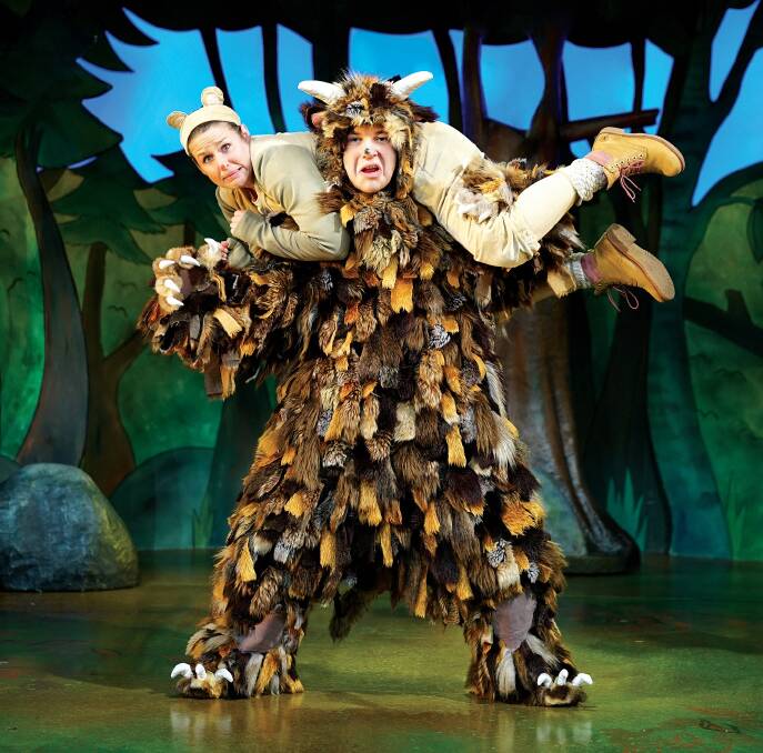 MOUSE AND MONSTER: The Gruffalo has sold out two shows at the Dubbo Regional Theatre and Convention Centre. Photo: CONTRIBUTED