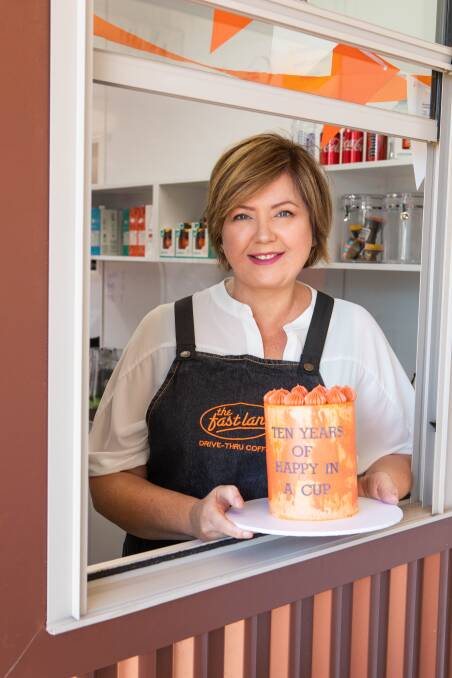 DECADE OF SERVICE: The Fast Lane Drive-Thru founder Paula Anderson said it had been a rollercoaster since she started the business a decade ago to provide coffee and snacks to people on-the-go. Photo: CONTRIBUTED