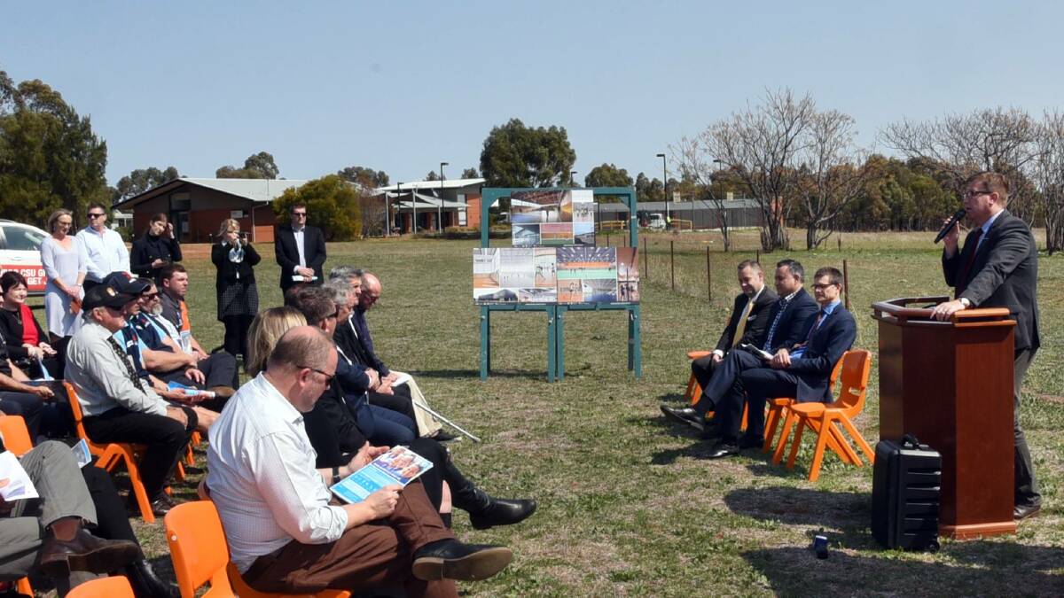 The sports hub was announced by then-Dubbo MP Troy Grant in 2018. Photo: FILE