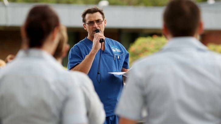 STAFF NEEDED: NSWNMA general secretary Brett Holmes says there's a profound level of despair that warrants immediate action. Picture: RYAN OSLAND
