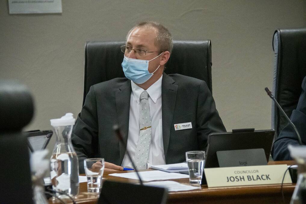 Councillor Josh Black has expressed disappointment at the lack of community consultation around rescinding the master plan. Picture: BELINDA SOOLE
