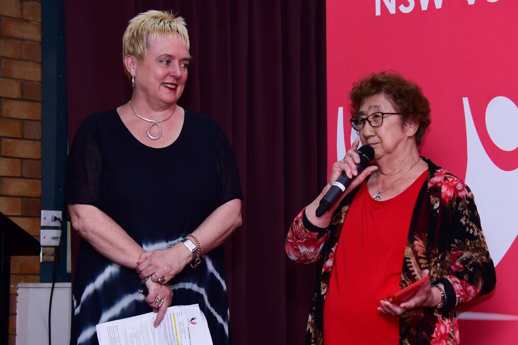 NOMINATE NOW: The Centre for Volunteering chief executive officer Gemma Rygate with previous award winner Jeanette Capewell. Photo: BELINDA SOOLE