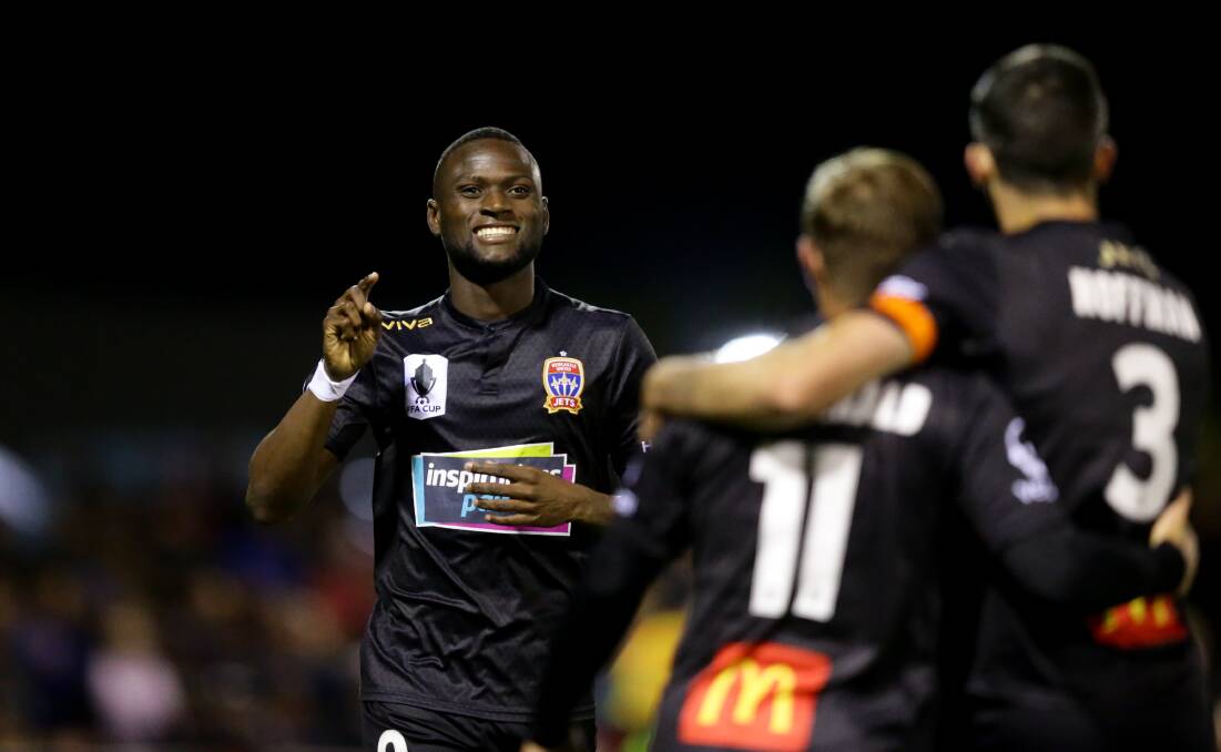 EXCITING CHANCE: The Newcastle Jets striker Abdiel Arroyo will be among the stars fans will have a chance to see in Dubbo. Photo: JONATHAN CARROLL