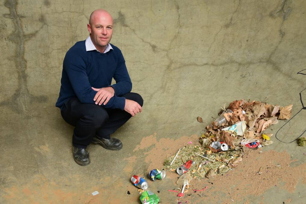 MAKING A DIFFERENCE: Dubbo Regional Council's Ben Pilon says a new initiative will reduce litter from problematic areas. Photo: PAIGE WILLIAMS