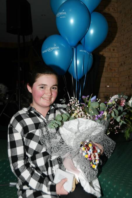 SMALL WISHES: Tegan Ferguson was the guest speaker at the Make A Wish Dubbo's fundraising event at the weekend. Photo: AMY McINTYRE
