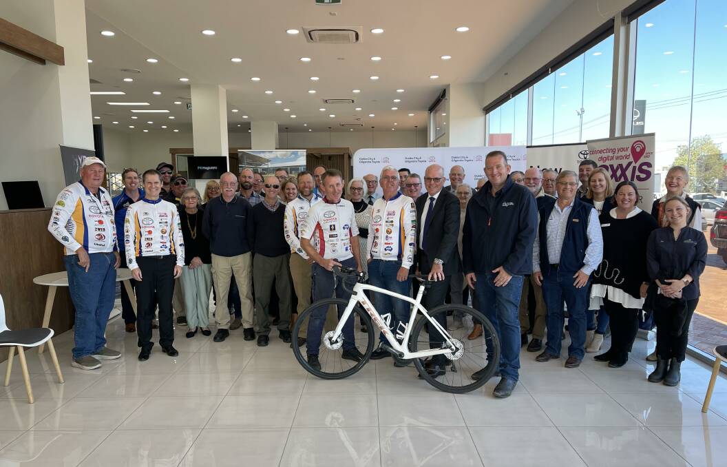 READY TO RIDE: Participants and supporters all attended the 2021 Tour de OROC launch last week. Photo: CONTRIBUTED