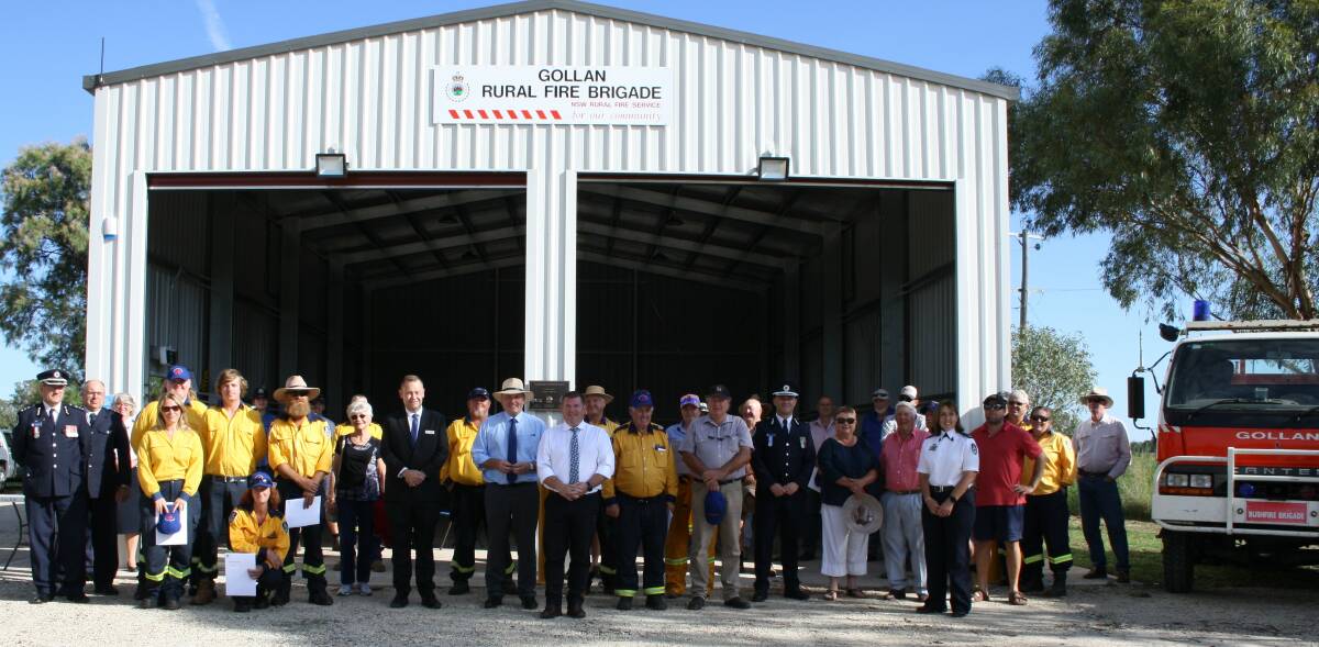 BETTER EQUIPPED: The Gollan Rural Fire Service's new headquarters were officially opened on Saturday, providing a place for the firefighters for the first time. Photo: CONTRIBUTED