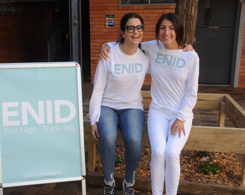BELIEVE IN YOUR DREAMS: Adriana Stefanatos and Nina Khoury want to showcase smart, ambitious girls and encourage others to follow in their footsteps through the ENID Network. Photo: ORLANDER RUMING