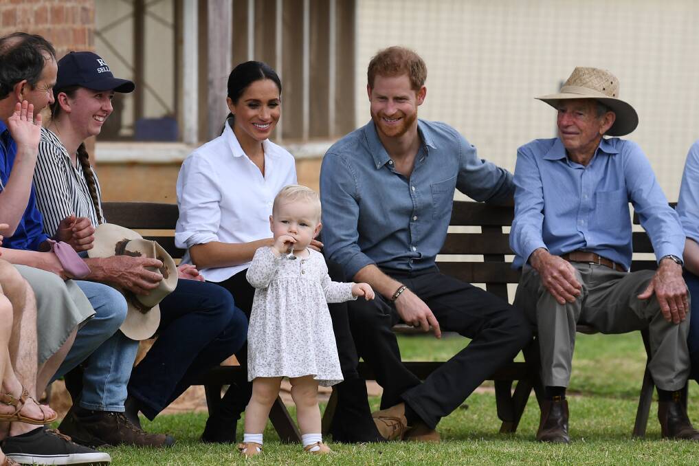 The Duke and Duchess of Sussex visit Photos: AAP Image/Dean Lewins
