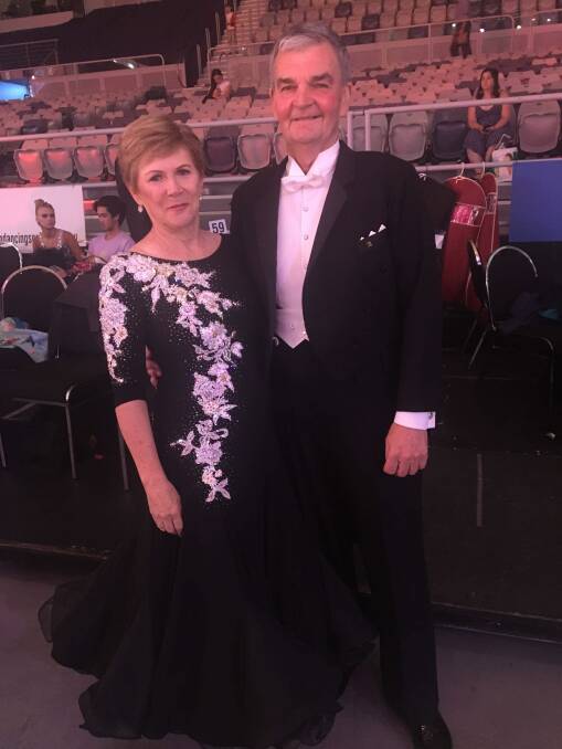 LOVE OF DANCE: Janice and Peter Rigg-Smith at the Australian DanceSport Championships in Melbourne. Photo: CONTRIBUTED