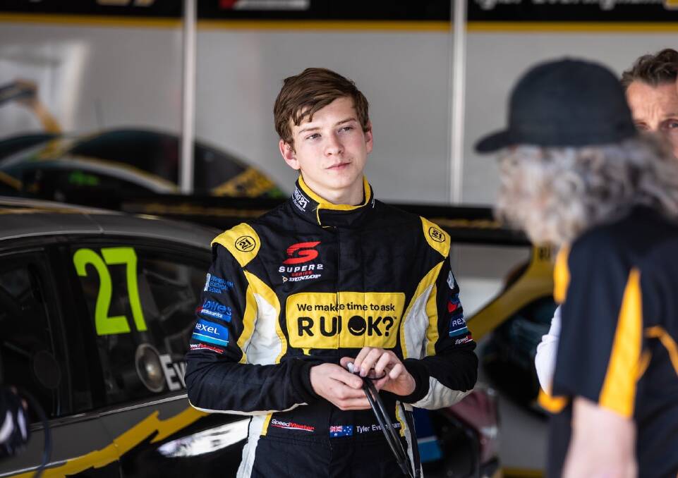 HAVE A CHAT: Up-and-coming motorsport driver and Dubbo's R U OK? ambassador Tyler Everingham says now more than ever it's important to stay connected. Photo: INSYDE MEDIA
