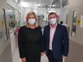 Minister for Regional Health Bronnie Taylor and Dubbo MP Dugald Saunders at the cardio cath lab. Picture: Supplied