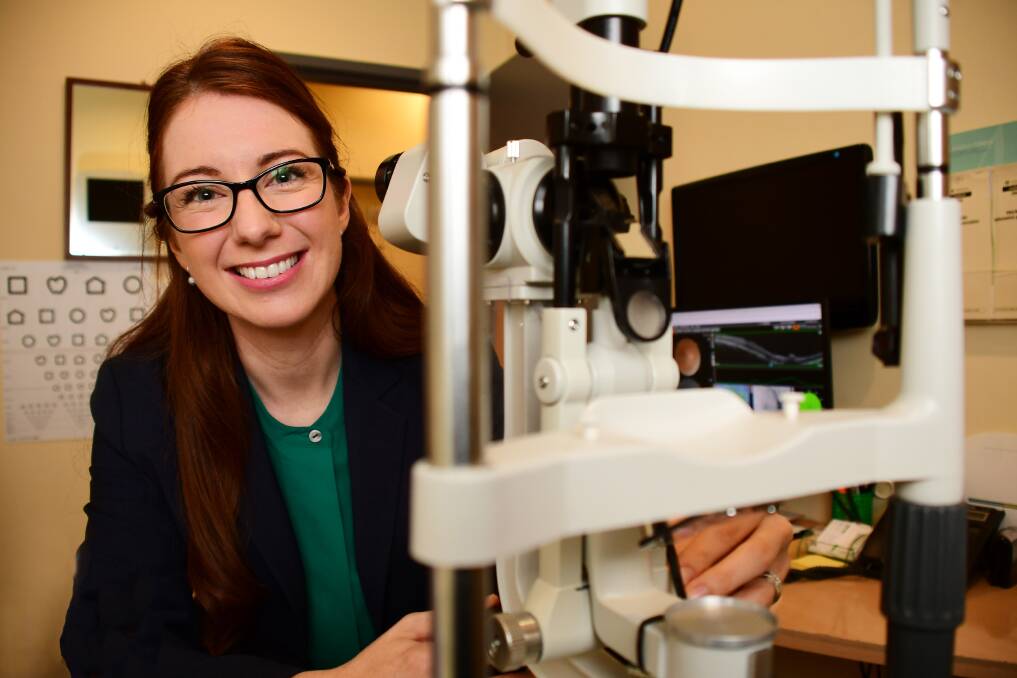 MACULAR MONTH: Dubbo optometrist Yvonne O'Sullivan is encouraging those over 40 to get their eyes checked. Photo: BELINDA SOOLE
