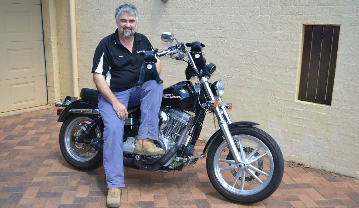 INAUGURAL EVENT: Wayne Amor says he's excited for this weekend's bike rally, which will draw people from across NSW. Photo: ORLANDER RUMING