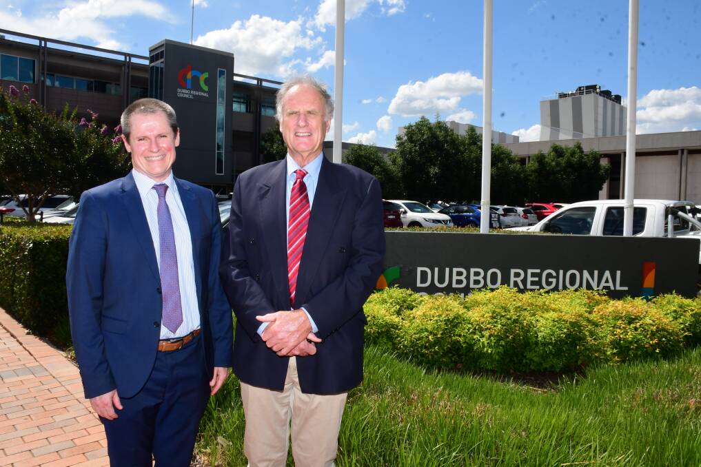 Dubbo mayor Mathew Dickerson and deputy Richard Ivey. Picture by Amy McIntyre